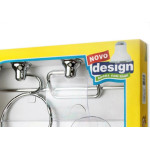 Acessorio Wc Milano Cromado Cristal 7 Pecas M1303-05010