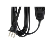 Extensao Daneva Sort 2 Polos+Terra Pp Preta 5M Saco Dn1787
