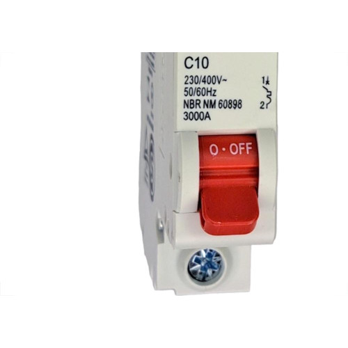 Kit C/4 - Disjuntor Steck Din Unipolar 10A Sd61 C Sdd61C10