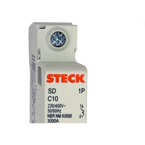 Kit C/4 - Disjuntor Steck Din Unipolar 10A Sd61 C Sdd61C10