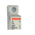 Kit C/2 - Disjuntor Steck Din Unipolar 16A Sd61 C Sdd61C16