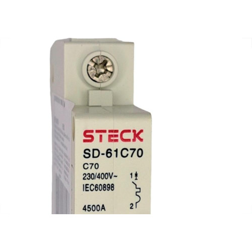 Kit C/2 - Disjuntor Steck Din Unipolar 70A Sd61 C Sd61C70