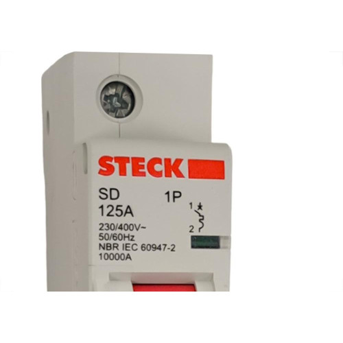 Kit C/3 - Disjuntor Steck Din Unipolar125A Sd1 C Sdd1C125