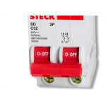 Disjuntor Steck Din Bipolar 16A Sd62 C Sdd62C16