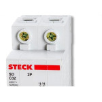 Disjuntor Steck Din Bipolar 16A Sd62 C Sdd62C16