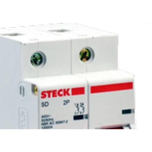 Disjuntor Steck Din Bipolar 80A Sd2 C Sdd2C80