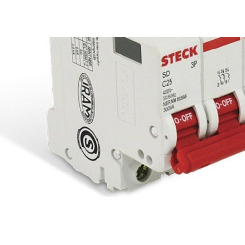 Kit C/2 - Disjuntor Steck Din Tripolar 50A Sd63 C Sdd63C50