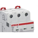 Disjuntor Steck Din Tripolar100A Sd3 C Sdd3C100