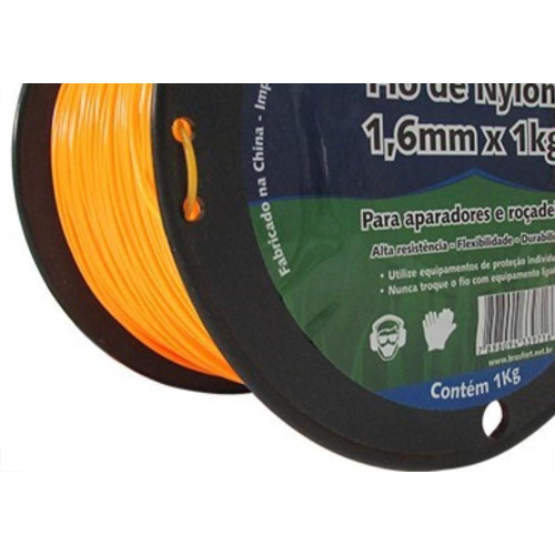 Fio De Nylon Brasfort Redondo 1,6Mm/430M 1Kg 7537
