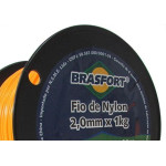 Fio De Nylon Brasfort Redondo 2,0Mm/280M 1Kg 7539