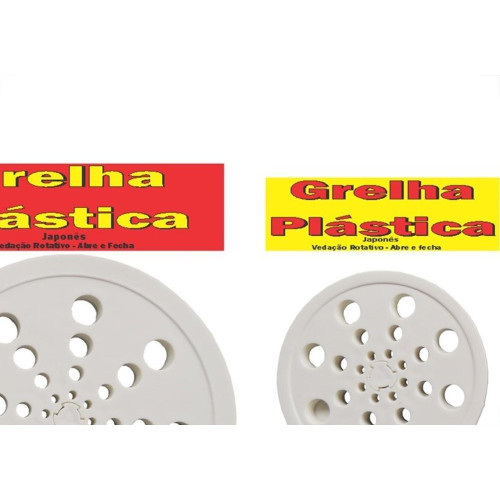 Grelha Plastica Overtime Redonda Branca Com Fecho 15 180002