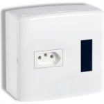 Centrinho Margirius Pvc 4 X 4 Externo+Tomada Cp1 Pa015680