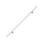 Puxador Silvana Reto 600 Inox Polido Par 97599