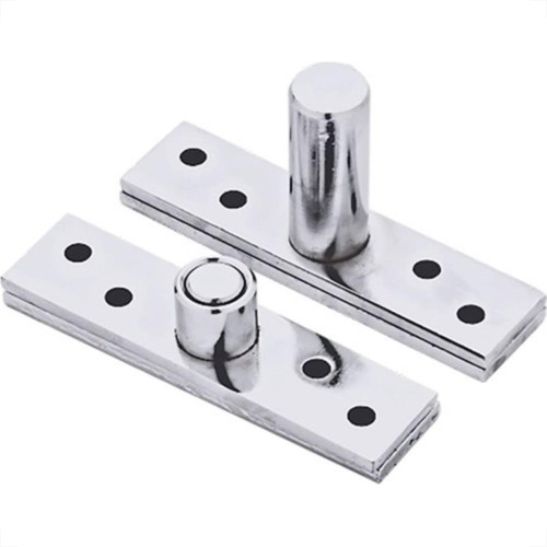 Dobradica Pivotante Silvana 885 Cromada Com 2 Pecas 97688
