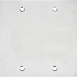 Placa Piso Inox 4X4 Cega Pi4400
