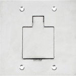 Placa Piso Inox 4X4 Unha 1 Telebras Pi44Tb