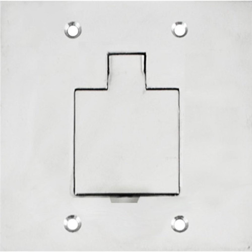 Placa Piso Inox 4X4 Unha 1 Telebras Pi44Tb