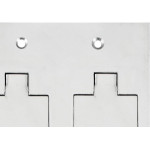 Placa Piso Inox 4X4 Unha 2 Telebras Pi442Tb