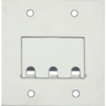 Placa Piso Inox 4X4 Para 3 Rj Pi44Rj
