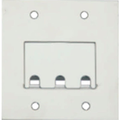 Placa Piso Inox 4X4 Para 3 Rj Pi44Rj