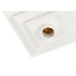 Plafonier Pvc Pavilonis Quadrado Branco Soquete Porcelana E27 859001/200
