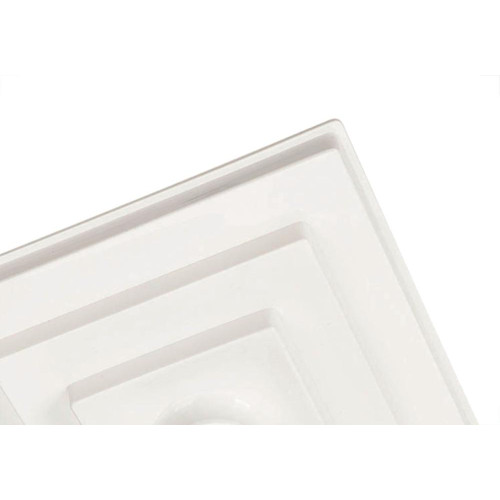 Plafonier Pvc Pavilonis Quadrado Branco Soquete Porcelana E27 859001/200