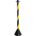 Pedestal Pvc 90Cm Prosafety Preto/Amarelo Wps1932