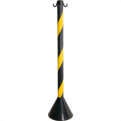 Pedestal Pvc 90Cm Prosafety Preto/Amarelo Wps1932