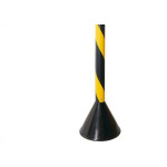 Pedestal Pvc 90Cm Prosafety Preto/Amarelo Wps1932