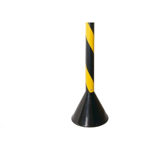 Pedestal Pvc 90Cm Prosafety Preto/Amarelo Wps1932