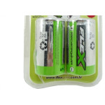 Pilha Recarregavel Flexgold Grande ''D'' Com 2 Pecas 2900Mah Fx-D29B2