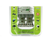 Carregador Para Pilhas 4Aa/Aaa Ou 2 Bateria 9V Flex Bivolt Fx-C03