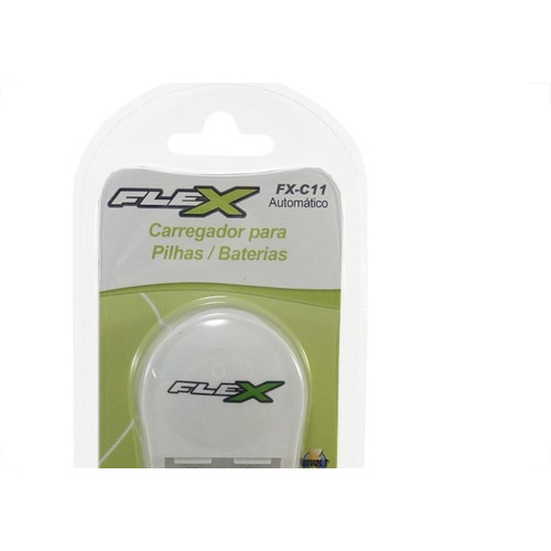 Carregador Para Pilhas 2Aa/Aaa Ou 1 Bateria 9V Flex Bivolt Fx. C.11