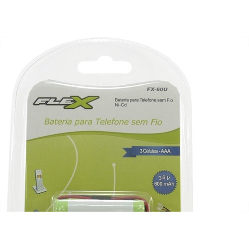 Bateria Telefone Universal Flex 3,6V 600Mah Fx-60U