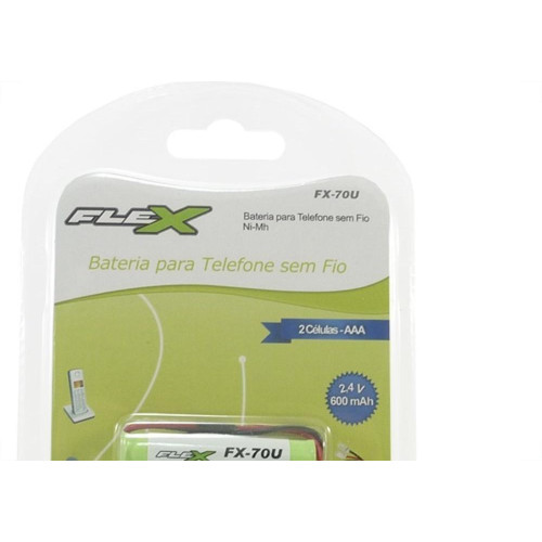 Bateria Telefone Universal Flex 2,4V 600Mah Fx-70U