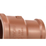 Luva Marrom Krona Liso Liso Reducao 50Mm X25Mm 453 - Kit C/10 