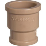 Luva Marrom Krona Liso Liso Reducao 75Mm X60Mm 588 - Kit C/8 