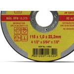 Disco De Corte Para Inox Starrett 4.1/2 X 3/64 X 7/8 Dac115-14 - Kit C/12 