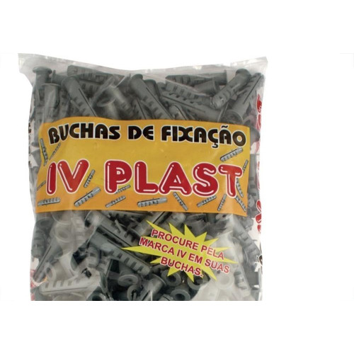 Bucha Fixacao Ivplast Com Anel 12 Saco 250 Pecas 