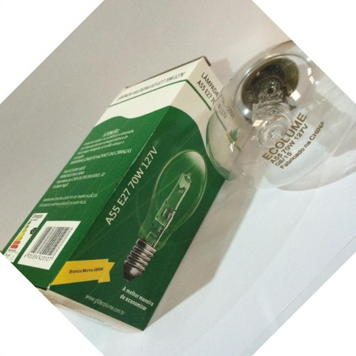 Lampada Halogena Bulbo Ecolume 70W X 127V E27 248