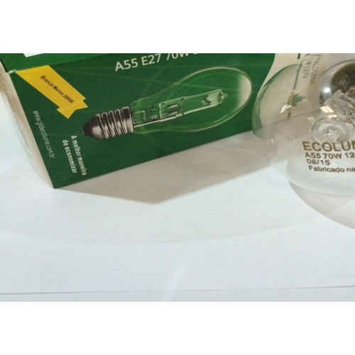 Lampada Halogena Bulbo Ecolume 70W X 127V E27 248