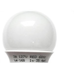 Lampada Led Bolinha Ecolume E27 2W X 127V Vermelha 27170