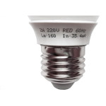 Lampada Led Bolinha Ecolume E27 2W X 220V Vermelha 27174
