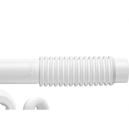 Tubo Ligacao Blukit Flexivel Ajustavel Branco 290403-412