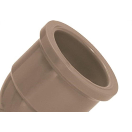 Cotovelo Marrom Amanco Liso/Liso 45''X 40Mm 10277/11644 - Kit C/10 