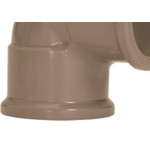 Cotovelo Marrom Amanco Liso/Liso 90''X 40Mm 11673 - Kit C/10 