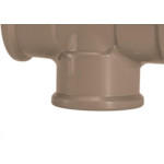 Tee Marrom Amanco Liso/Liso/Liso 40Mm 11837 - Kit C/10 