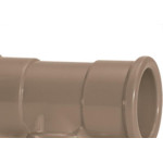 Tee Marrom Amanco Liso/Liso/Liso 40Mm 11837 - Kit C/10 