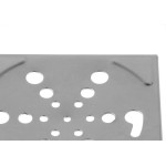 Grelha Inox Hidrolar Quadrada 10Cm Fixa 30585