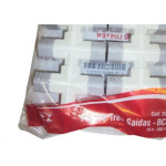Pino 3 Saidas 2 Polos Luster Branco 2042 - Kit C/10 
